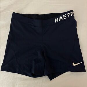 Navy Nike Pro Shorts